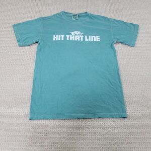 Arkansas‎ Razorbacks Shirt Adult Small Blue Hit That Line Crew Neck Short Sleeve